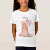 T-Shirt Curte Yorkshire Terrier Anniversaire (Devant)