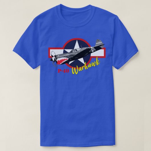 T-shirt Curtiss P40 Warhawk (Design devant)
