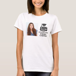 T-shirt Custom 2025 Graduate Photo Attorney Law School