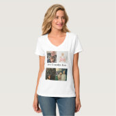 T-shirt Custom 4 Photo Collage Best Grandpa Ever (Devant entier)
