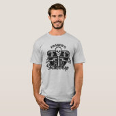 T-shirt Custom ADD NAME Skull Skate Shop (Devant entier)