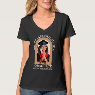 T-shirt Custom Arch Photo fière copine graduée