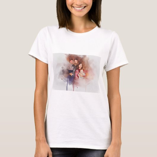 T-shirt Custom Artwork | Upload Your Painting or Drawing  (Devant)