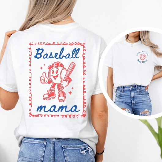 T-shirt Custom Baseball Mama & Team Name