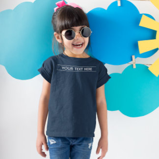 T-shirt Custom Basic Dark Navy Blue Ajouter votre texte fi