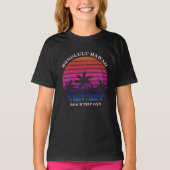 T-shirt Custom Beach Trip Tropical Palm Trees Kids (Devant)