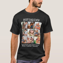 Custom Best Papa Ever Fête des pères 9 Photo Colla