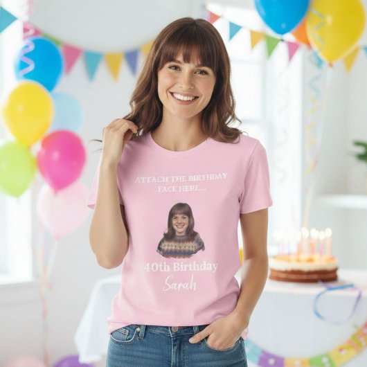 T-shirt Custom Birthday Photo Shirt – Personalized Face