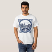 T-shirt Custom Blue Delft Amsterdam Souvenir (Devant entier)