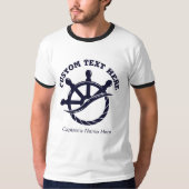 T-shirt Custom Captain Boat Nautical Gift (Devant)