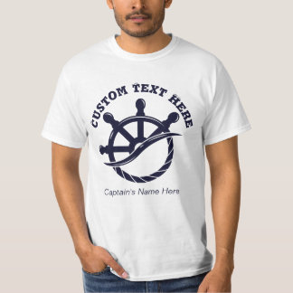 T-shirt Custom Captain Boat Nautical Gift