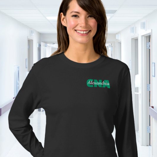 T-shirt Custom CNA Credentials with Name