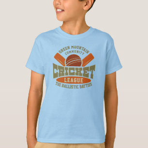 T-shirt Custom Cricket Club League Nom du sport