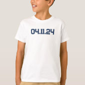 T-shirt Custom Date C'est mon anniversaire Signer Ma chemi (Devant)