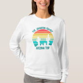 T-shirt Custom Desert Cactus Sunset Women's Long Sleeve (Devant)