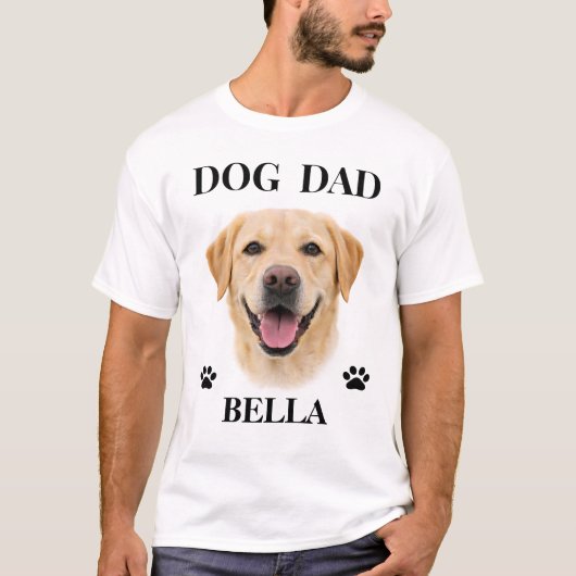 T-shirt Custom Dog Portrait Gift for Him| Personalized (Devant)