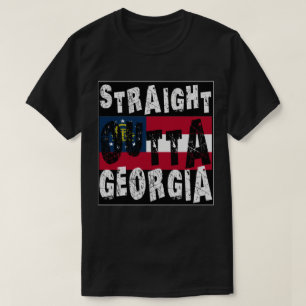 T-shirt CUSTOM Droit Dehors Georgia meme Tee Tee
