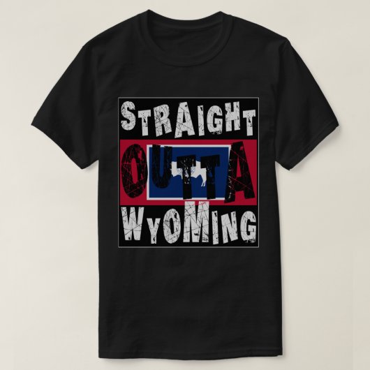 T-shirt CUSTOM Droit Devant Wyoming Mème Tee Tee (Design devant)