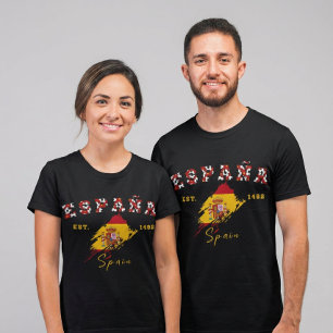 T-shirt Custom Espagne Fierté Drapeau Espagnol Espagne