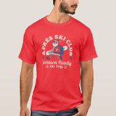 T-shirt Custom Family Friends Group Ski Trier Snowboard (Devant)