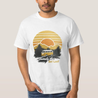 T-shirt Custom Family Réunion Road Trip Mountain Sunset Te
