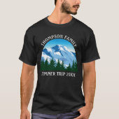 T-shirt Custom Family Reunion Trip Mountain Forest Camping (Devant)