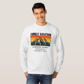 T-shirt Custom Family Vacation Mountains Randonnée Camping (Devant entier)