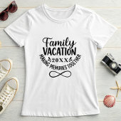 T-shirt Custom Family Vacation with Infinity Symbol