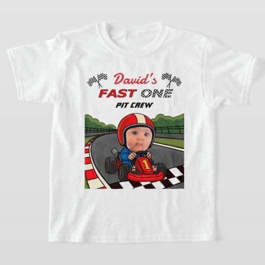 T-shirt Custom Fast One Pit Crew Kids (Poser)
