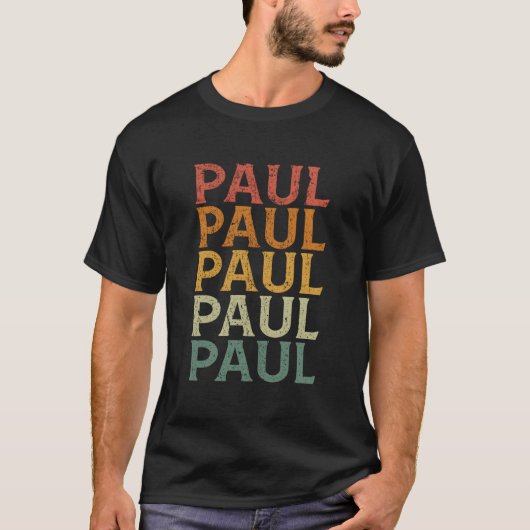 T-shirt Custom First Name Paul (Devant)
