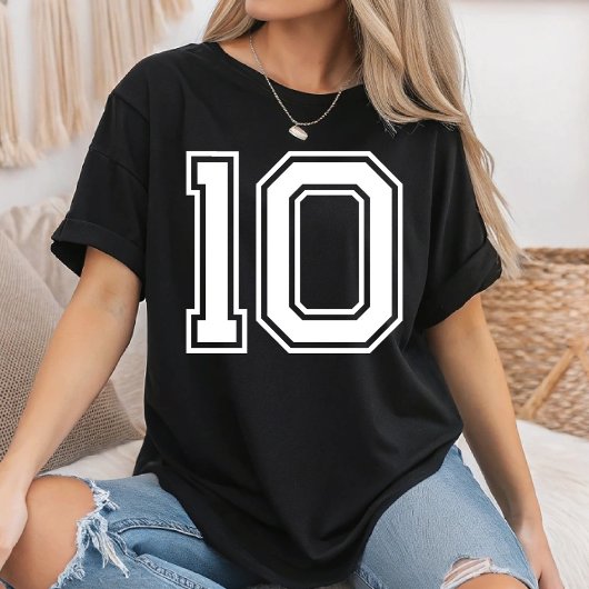 T-shirt Custom Football Mascot Custom School Team Number