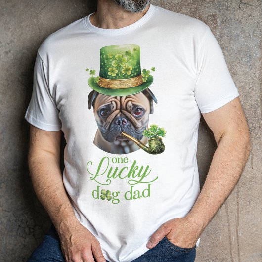 T-shirt Custom Funny Chien photo St. Patrick's Day