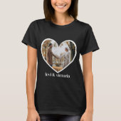 T-shirt custom heart photo and text for Valentines day  (Devant)