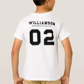 T-shirt Custom Hockey School Club League Nom Numéro (Dos)