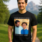 T-shirt Custom Image and Text Tee | Create Your Own