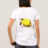 T-shirt Custom Initial Lemon Silhouette Front Back Print (Dos)