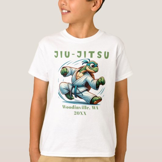T-shirt Custom Jiu-Jitsu Martial Arts Lieu Nom Date (Devant)