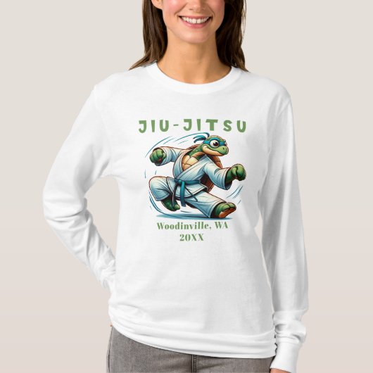T-shirt Custom Jiu-Jitsu Martial Arts Lieu Nom Date (Devant)