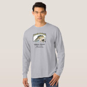 T-shirt Custom Lake and Date South Dakota Walleye Opener (Devant entier)