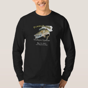 T-shirt Custom Lake/Date Pennsylvania Walleye Opener Dark