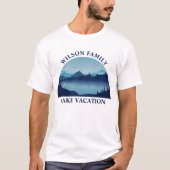 T-shirt Custom Lake House Famille Réunion Vacances d'été (Devant)