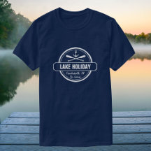 Custom Lake, Town and Family Name Ancre nautique