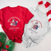 T-shirt Custom Mele Kalikimaka Père Noël Noël hawaïen