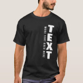 T-shirt Custom Mens Modern Big Font Words Texte Modèle (Devant)