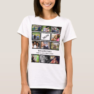 T-shirt Custom Modern Mom Mothers Day 11 Photo Collage