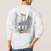 T-shirt Custom Modern New York City Nyc Taxi jaune (Dos)