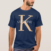 T-shirt Custom Monogram Personalized Initial Name (Devant)