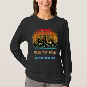 T-shirt Custom Mountains Camping familial
