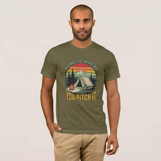 T-shirt Custom Name Camping (Devant entier)