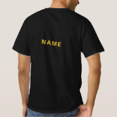 T-shirt Custom Name Tee in Black Perfect for Any Occasion (Dos)